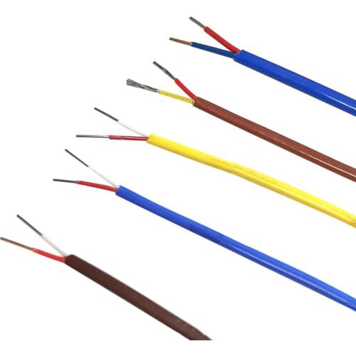 Temperature measuring line K/E/J/T type measurement Wire 2*0.5 thermocouple line Wire temperature compensation wire 10M 0.5mm2