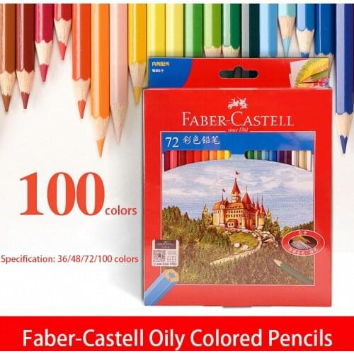 Faber-Castell Germany 100/72/48/36 Colored Pencils Honghui Castle Professional Hand-painted Beginner Painting Student