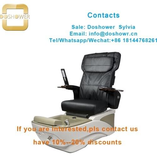 Doshower pedicure chair nail salon furniture with plumbless pedicure chair for pedicure chair luxury massage