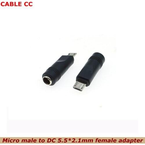 The Best Price DC 5V 5.5*2.1 mm Female jack to Micro USB Male Plug DC Power Connector Adapter for Phone MP3 MP4 Tablet