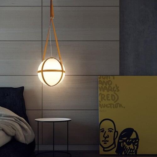 Nordic Pendant Lights Gold Modern Suspension Light Yellow For Restaurant Home Lighting Glass Suspension Light Hanging Lamp No112