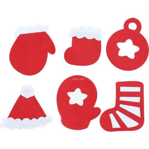2021 New Christmas hanging flag ornaments atmosphere scene layout diy indoor pendant decoration Die Cutter Wooden Cutting dies