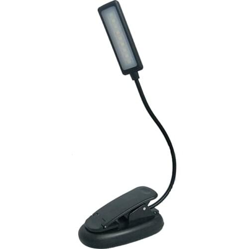 Rechargeable Book Light 9 LED Reading Light with 3 Color Temperature 3 Brightness Easy Clip On Reading Lamp for Desk