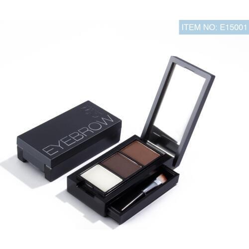 Pro 2 Color Eyebrow Enhancer Makeup Eyebrows powder Long-lasting Waterproof With Brush Mirror Cosmetic Kits