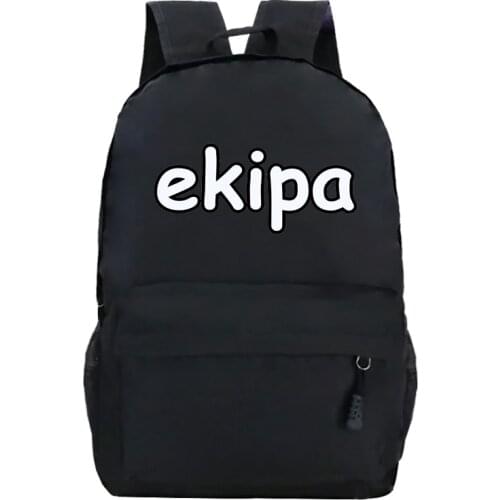 EKIPA School Backpack Teenager Backpack Bag High Quality Bookbag EKIPA Print Student Boy Girl Daily Bookbag Mochila Escolar