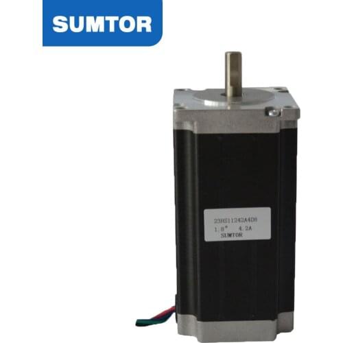 Motor stepper nema 23 112mm motor body length 3N.m holding torque 4.2A current 8mm shaft diameter