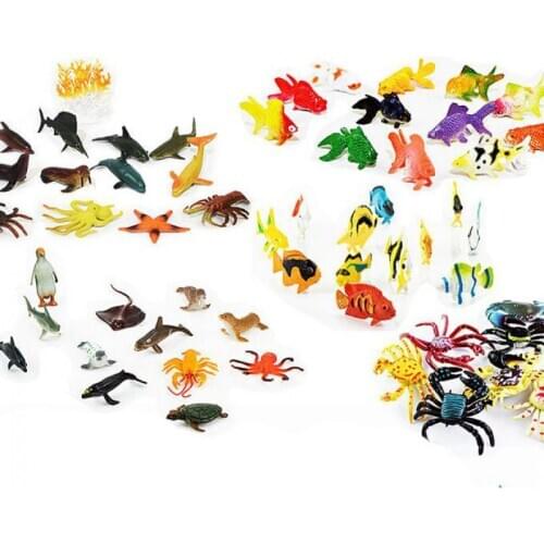 Simulation Sea Life Model Animal Action Figure toys 6-10cm PVC Figures Collectible Toys Anime Figurines