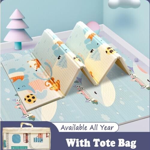 XPE Thick Foam Folding Anti-Slip Baby Play Mat Kids Rug Crawling Mat Child Climbing Carpet for Children Toys Game Gym Room Decor