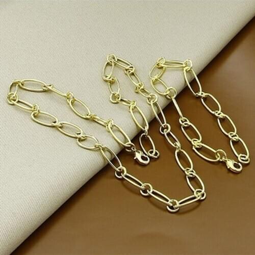 Bridal Jewelry Set Silver 925 Gold Color Necklaces Bracelets Set For Women Wedding Party Jewelry Gift