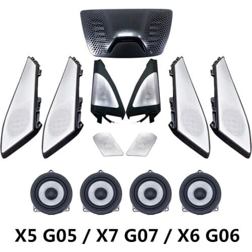 Luminous Night Lighting Cover For BMW X7 G07 X5 G05 X6 G06 Series Door Panel loundspeakers Cover Trim BW LED Horns Speakers