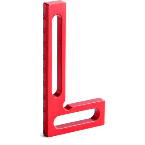 RUITOOL 90 degree Angle Ruler 100*50*7mm Marking Gauge Metric Aluminum Alloy Squares Angles Woodworking Measuring Tools