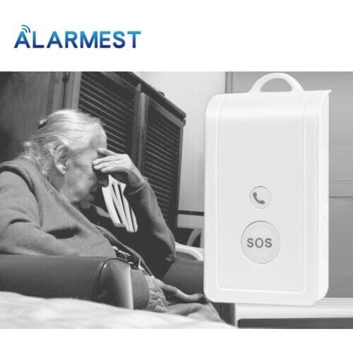 Waterproof GSM SOS Button emergenc Two-way talk Alarm System GSM Elderly Guard Alarm