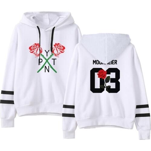 Hip Hop Streetwear Hooded Tops Payton Moormeier Merch Hooded Women/men Hoodies Sweatshirts Casual Pullovers Striped Hoody