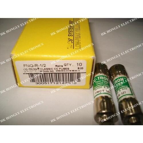 5pcs/lot FUSE FNQ-R-1/2 0.5A 600V 10x38mm