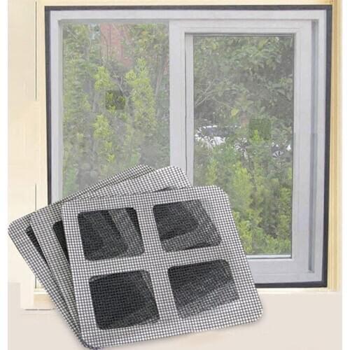 6Pcs Anti-Insect Fly Bug Mosquito Door Window Net Mesh Repair Screen Patch Kit 10X10cm New