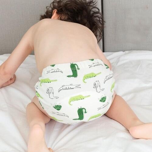 9-Layer Cotton Baby Diaper Pants Toddler Training Underwear for Boy and Girls Potty Training Strong Absorbent Skin-Friendly 69HE