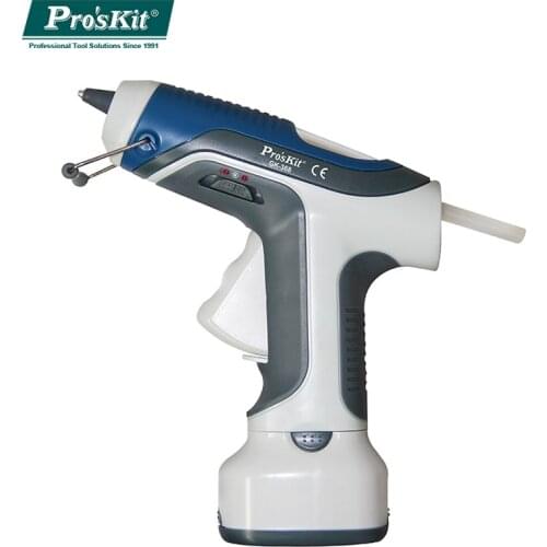 ProsKit GK-368 7W/6V Battery Operated Cordless Hot Melt Glue Gun For DIY with 7mm Glue Sticks