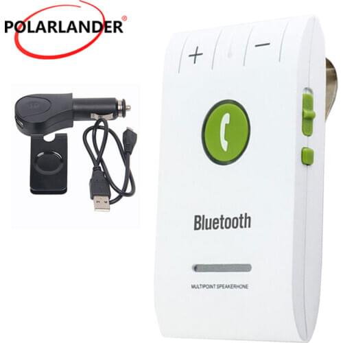 Car Bluetooth Handsfree 4.0 Bluetooth Micro USB Charging Car Kit Universal Car Auto Sun Visor Vehicle Speaker Phone Music Player