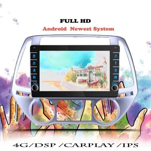 Multimedia Player Car Auto Radio Carplay For Hyundai I20 2010 2011 2012 2013 2014 Android 10 Navigation GPS 2 din DVD Head Unit