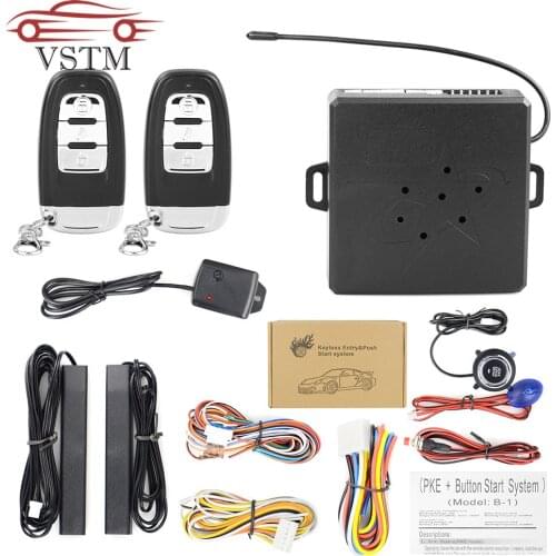 Autostart one Start Stop engine button with RFID Lock Ignition Keyless Entry engine Starter alarm system car accessories