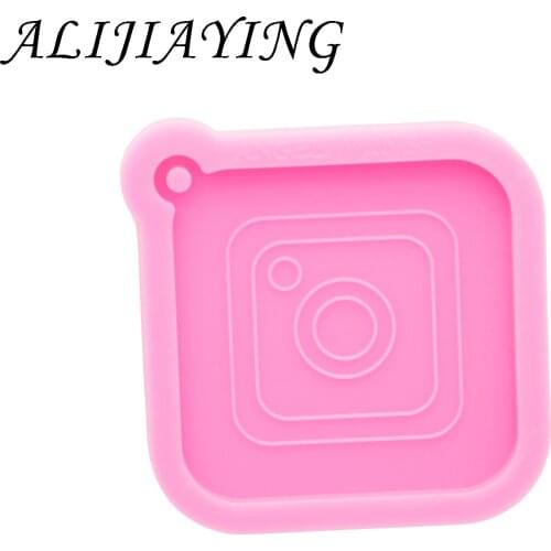 Shiny Silicone Mold for keychain pendant - Resin Crafting Mold - Diy Epoxy Resin Molds Jewelry Making DY0820