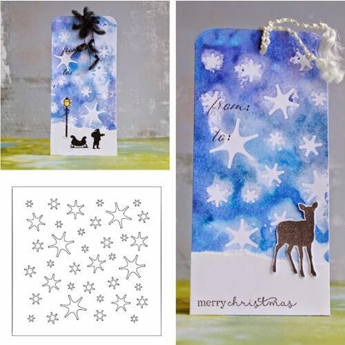 Shining Starry Figure Stencil for DIY Scrapbooking Paper Cards Making Crafts Plastic Templates Decorative Newest 2019 Handmade