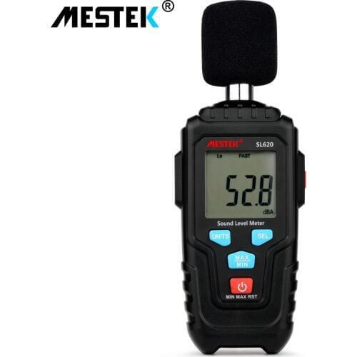 MESTEK Digital Audio Sound Level Meter Detector Measurement 30-135dB Noise Decibel Meter Monitoring Tester Diagnostic-tool SL620