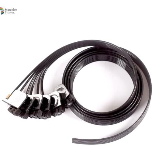 130cm-150cm 6color uv ink tube hose pipe line with uv square small damper screw nuts oring for For Epson R330 R290 T50 L800 1390