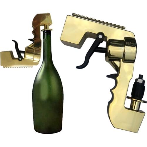 Champagne Wine Sprayer Pistol Beer Bottle Spray Gun Zinc Alloy Version Stopper Ejector Pop It Kitchen Bar Tools Party Club Game