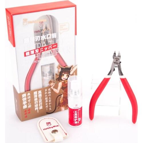 Hobby Mio HM-108 Model Tools Ultra-thin Blade Nipper Pliers for Plastic Hobby Craft Tools with Cover & Rust Protection Oil