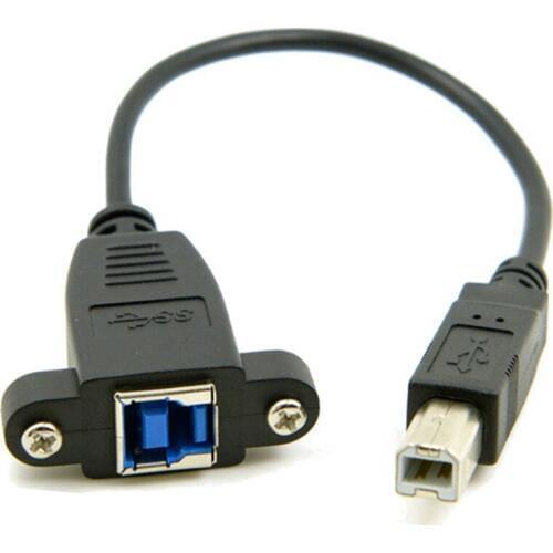 USB 3.0 USB3.0 Standard B Type Female to USB2.0 USB 2.0 B Type Male Plug Data Extension Cable 20cm/0.2m