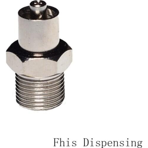 M12 Adhesiving Dispensing Fittings Nickel Coated Brass Luer Lock Adaptor
