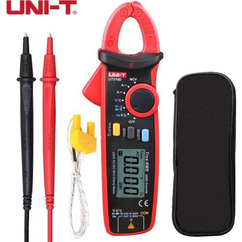 UNI-T UT210D Mini Clamp Meter NCV True RMS AC/DC Current Voltage Auto Range VFC Capacitance Non Contact Multimeter