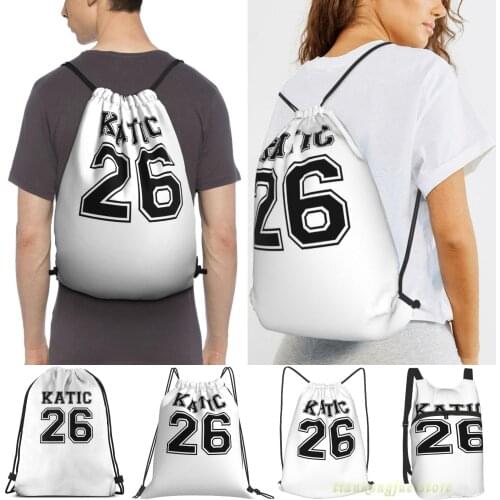 Katic #26 Men Purpose Drawstring Backpack Bags Women Outdoor Travel Backpacks Gym Training Swimming Fitness Bag