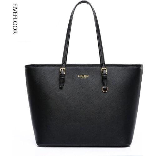 Hot Sale Womens Shoulder Bags Large Capacity Handbags High Quality PU Leather Bags Ladies Wild Color Contrast Bags Sac A Main