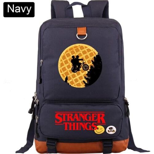 New Stranger Things Demogorgon Boy Girl Book School bag Women Bagpack Teenagers Schoolbags Men Student Patchwork Backpack