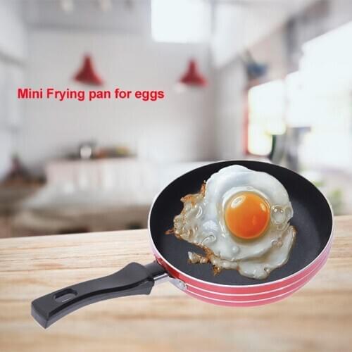 Mini Non Stick Frying Pan 12 cm Stainless Steel Mini Crepe Pot Breakfast Egg Frying Pans Baking Cooking Tools Kitchen Accessory