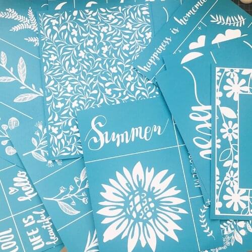 8.5 X 11" Reusable Self- Adhesive Silk Screen Stencils Mesh Transfers for Home Decoration