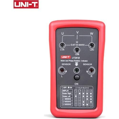 UNI-T UT261A UT261B Phase Sequence Tester Missing Phase Meter Motor Rotation Indicator AC 40 700V 90 600V