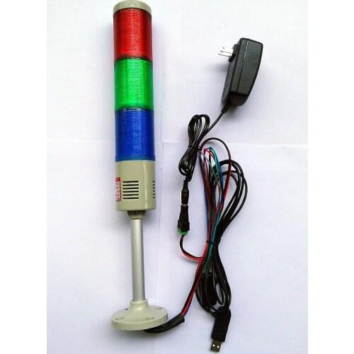USB Alarm, Computer Direct Control, Multi-layer Sound and Light Warning Light, HID Drive-free, Secondary Development Kit