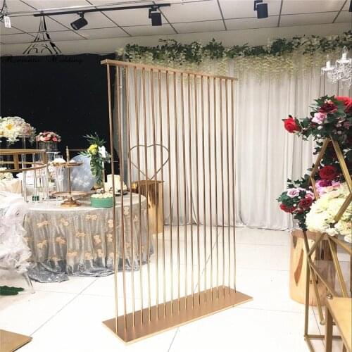 Party Supplies Background Decor Frame Ornaments Cake Pillar Flower Plinth Light Luxury Metal Screen Wedding Backdrops Iron Board