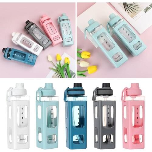 High Capacity Portable Concise Sports Boy Girl Straw Cup Water Bottle Cup Plastic