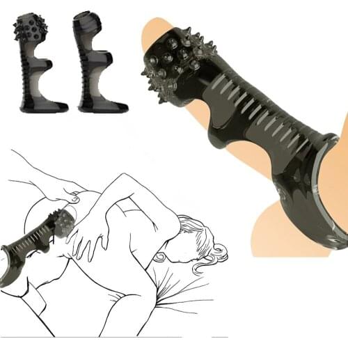 Adult Games Delay Ejaculation Cock Penis Sleeve Dildo G Spot Stimulator Enlargement Extender Sex Toys For Men Bondage Sex Shop