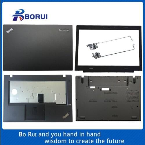 For Lenovo Thinkpad L460 Laptop LCD Back Cover/Front Bezel/Palmrest/Bottom Case/LCD Hinge Keyboard Bezel Lower Cover Case Lid