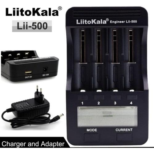 Liitokala Lii-500 multi-function 18650 Charger 26650 .18350,17335 Charger, Test,Usb 5 V output, large LCD display+free shipping
