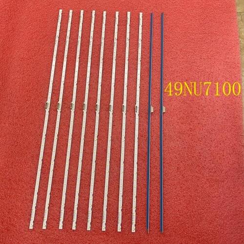 10pcs LED Bar for Samsung 49NU7100 UA49NU7100 UN49NU7100 UE49NU7100 UN49NU7100AG UN49NU7100G UN49NU7300 UE49NU7300U UE49NU7170U