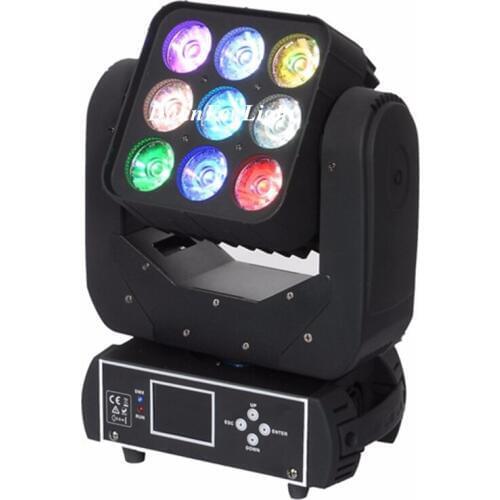 16lot equipement quad rgbw led matrix light 9x12 rgbw beam led moving head lyre dmx beam dot pixel dj light