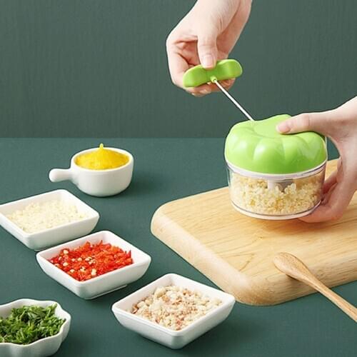 170ml Multifunction Chopper Garlic Cutter Vegetable Fruit Twist Shredder Manual Meat Grinder Slicers Kitchen Knife Garden Cocina