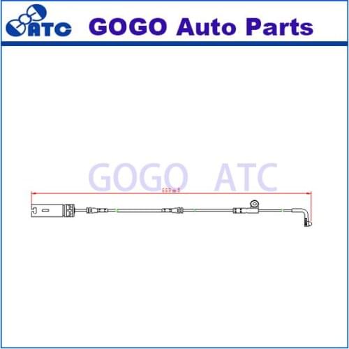 500 pcs L=250mm Brake pad wear Sensor FOR BM W Z1 E21 E30 OEM 34352282935