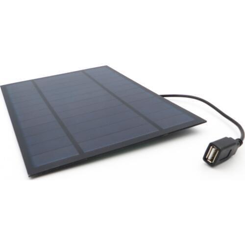 6V 6Watts extend wire Solar Panel Polycrystalline USB DIY Battery Charger Small Mini Solar Cell cable toy 6W 6 V Volt W Watt